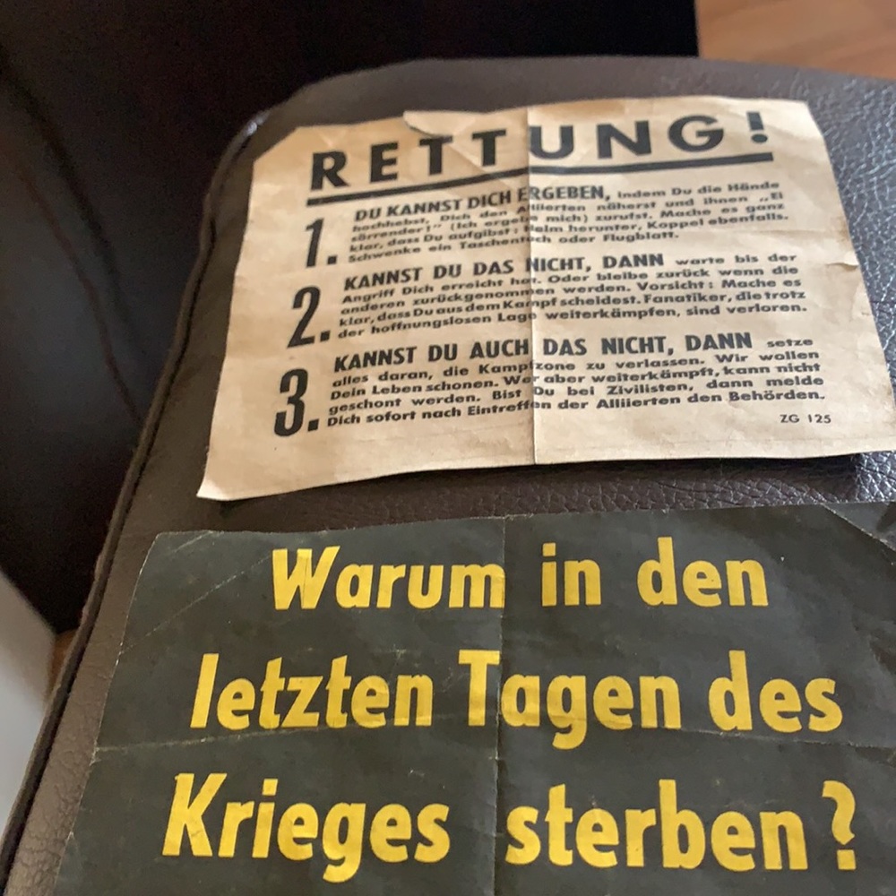 RARE! WW2 Propaganda Leaflets